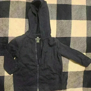 Okie Dokie Boys Navy Blue Lightweight Hoodie Size 18 Months